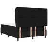 vidaXL Boxspringbett mit Matratze Schwarz 160 x 200 cm Stoff