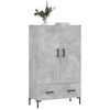 vidaXL Highboard Betongrau 69,5x31x115 cm Holzwerkstoff