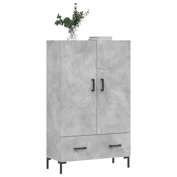 vidaXL Highboard Betongrau 69,5x31x115 cm Holzwerkstoff