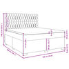 vidaXL Boxspringbett mit Matratze Hellgrau 180x200 cm Samt