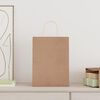 vidaXL Papiertragetaschen 250 Stk. mit Henkeln Braun 26x12x35 cm