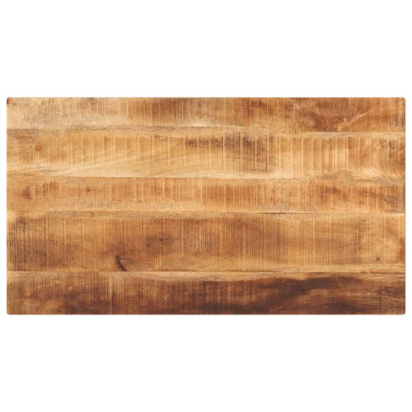 vidaXL Tischplatte 110x60x2,5 cm Rechteckig Raues Massivholz Mango