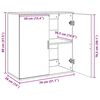 vidaXL Sideboards 2 Stk. Sonoma-Eiche 79x38x80 cm Holzwerkstoff