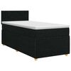 vidaXL Boxspringbett mit Matratze Schwarz 80 x 200 cm Stoff