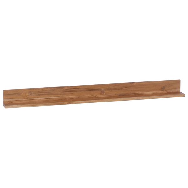 vidaXL Wandregale 2 Stk. 120x10x10 cm Massivholz Teak