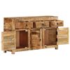 vidaXL Sideboard 110x30x65 cm Massivholz Mango