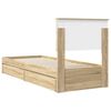 vidaXL Aufbewahrungsbett Sonoma-Eiche 75 x 190 cm Holzwerkstoff