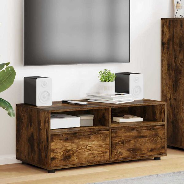 vidaXL TV-Schr&auml;nk Ger&auml;ucherte Eiche 100 x 48 x 43 cm Holzwerkstoff