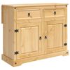 vidaXL K&uuml;chentrolley 2 pcs Honigwachs 112 x 70 x 91,5 cm Massiv-Kiefer