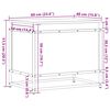 vidaXL Aufbewahrungsbox mit Deckel Eichen-Optik 60x40x51,5 cm
