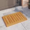 vidaXL Badematte Uni Braun 60 x 40 cm Holz