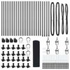 vidaXL Zaunpfosten Grau 50 x 0,5 m (19 x 19 mm Netz) Stahl und PVC