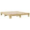 vidaXL Bettgestell ohne Matratze 180x200 cm Massivholz Eiche