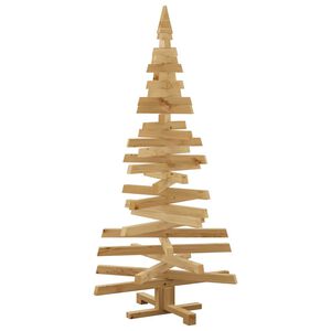 vidaXL Weihnachtsb&auml;ume mit St&auml;nder Braun 150 cm Massivholz Kiefer