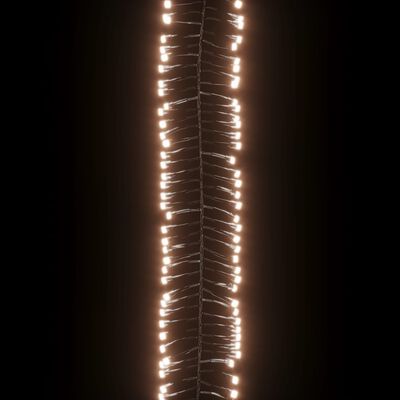 vidaXL LED-Lichterkette mit 3000 LEDs Warmweiß 23 m PVC