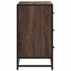 vidaXL Waschbeckenunterschrank Braun Eichen-Optik 80x33x60 cm