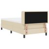 vidaXL Boxspringbett mit Matratze mit Matratze Creme 100 x 200 cm