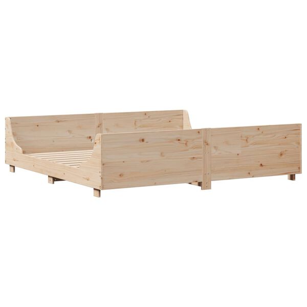vidaXL Massivholzbett ohne Matratze 180x200 Kiefernholz
