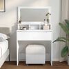 vidaXL Schlafzimmer-Frisiertische mit Speicher Wei&szlig; 80 x 39,6 x 135 cm
