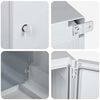 vidaXL Steuerungsschrank Grau 47 x 20 x 60 cm ABS Kunststoff