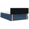 vidaXL Ottomane Bett mit Matratze & LEDs Blau 140x190 cm Stoff
