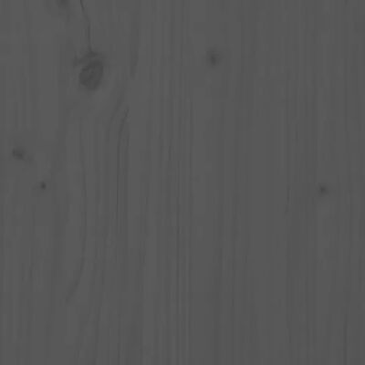 vidaXL Monitorständer Grau 60x24x10,5 cm Massivholz Kiefer