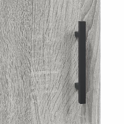 vidaXL Highboard Grau Sonoma 34,5x34x180 cm Holzwerkstoff