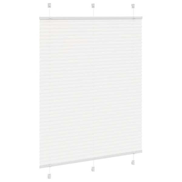 vidaXL Plissee Wei&szlig; 110x100 cm Stoffbreite 109,4 cm Polyester