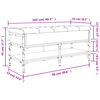 vidaXL Schuhbank R&auml;uchereiche 102x42x45 cm Holzwerkstoff