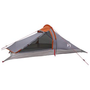 vidaXL Trekkingzelt 2 Personen Grau und Orange