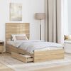 vidaXL Aufbewahrungsbett Sonoma-Eiche 75 x 190 cm Holzwerkstoff