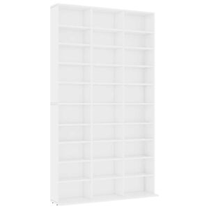vidaXL CD-Schrank Wei&szlig; 102x23x177,5 cm Holzwerkstoff
