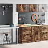 vidaXL Garagenschr&auml;nke 2 Stk. R&auml;uchereiche Holzwerkstoff