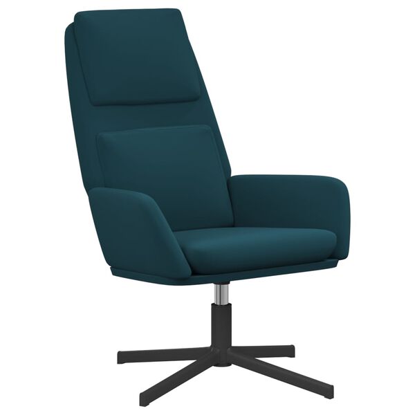 vidaXL Relaxsessel Blau Samt