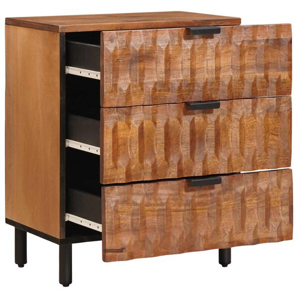 vidaXL Nachttisch Braun 50 x 33 x 62 cm Massivholz Mango