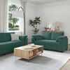 vidaXL 3-tlg. Sofagarnitur mit Kissen Dunkelgr&uuml;n Samt