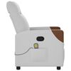 vidaXL Massagesessel Wolkengrau Stoff