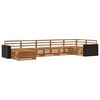 vidaXL Outdoor-Sofagarnitur 7 stk. Natur