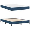 vidaXL Boxspringbett mit Matratze Blau 140 x 190 cm Stoff