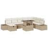 vidaXL Gartensofa-set 11 stk. Poly-Rattan