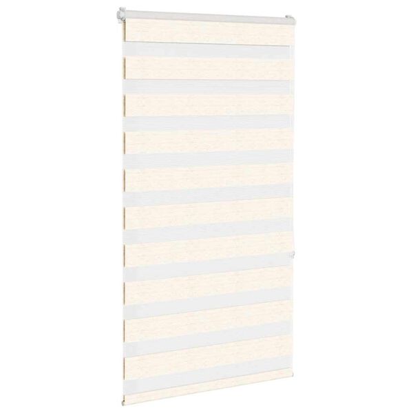 vidaXL Doppelrollo Marmorbeige 70x150 cm Stoffbreite 65,9 cm Polyester
