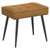 vidaXL Relaxsessel mit Hocker Braun Samt