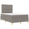 vidaXL Boxspringbett mit Matratze Taupe 120 x 200 cm Stoff