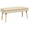 vidaXL Doppellagige Bank Creme 110 x 40 x 47 cm Stoff