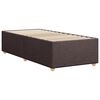 vidaXL Bettgestell ohne Matratze Dunkelbraun 80x200 cm Stoff