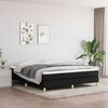 vidaXL Boxspringbett mit Matratze Schwarz 180x200 cm Stoff