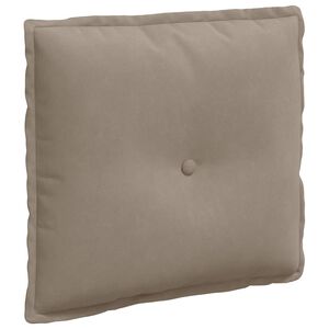 vidaXL R&uuml;ckenkissen Taupe 50 x 45 cm Mikrofaserstoff