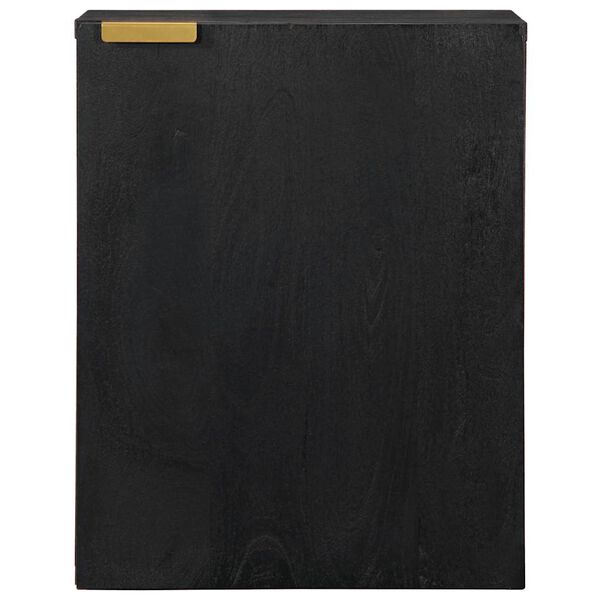 vidaXL Bad-H&auml;ngeschrank Schwarz 38x33x48 cm Holzwerkstoff