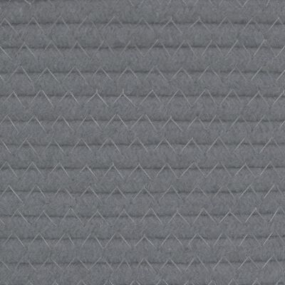 vidaXL Aufbewahrungskörbe 2 Stk. Grau und Weiß Ø28x28 cm Baumwolle