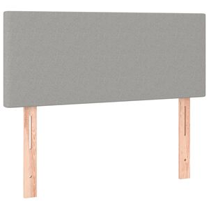 vidaXL Kopfteil Hellgrau 90x5x78/88 cm Stoff